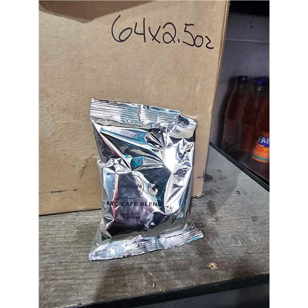 Delicafe RAC Cafe Blend Coffee Grounds 64x2.5oz