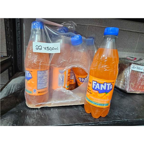 Fanta Orange Soda 22x500ml