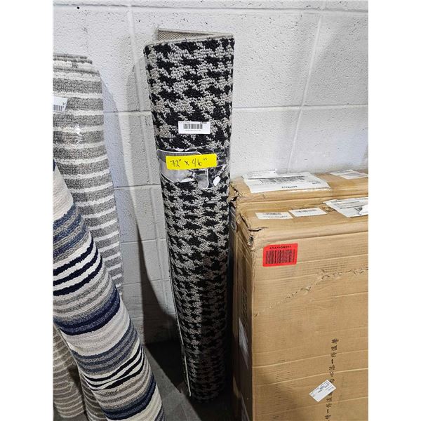 Black & Gray Area Rug - 72x46"