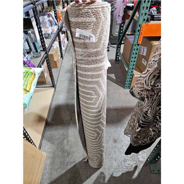 Tan & White  Area Rug - 72x46"