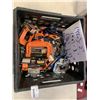 Image 1 : CRATE WITH OVER 100 CLAMPS, MOSTLY 2", PONY, BESSEY, ROK AND MORE