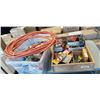 Image 1 : TOTE AND TRAY OF TOOLS AND SHOP SUPPLIES