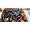Image 2 : BOX OF TOOLS, JUMPER CABLES AND LANTERNS