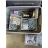 Image 2 : 2 TOTES OF HARDWARE FASTENERS