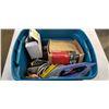 Image 2 : TOTE AND BOX BOX OF ASSORTED HAND TOOLS