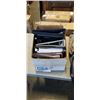 Image 3 : BOX OF BINDERS WITH PERSNOAL SHOP CART