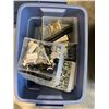 Image 3 : 3 TOTES OF HARDWARE FASTENERS AND ADJUSTABLE FEET