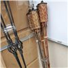Image 2 : 4 METAL TIKI TORCHES AND 4 BAMBOO TIKI TORCHES