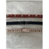 Image 2 : 3 NEW GENUINE LEATHER DOG COLLARS
