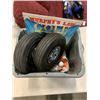 Image 2 : TWO DOLLY TIRES, GOLF BALLS AND WIFFLE BALLS