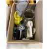 Image 2 : 2 BOXES OF KITCHEN ITEMS AND COLLECTOR PLATES