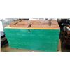 Image 1 : WOODEN STORAGE TRUNK 40" X 20" X20"
