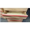 Image 2 : BARONET MAPLE HIGHBOY DRESSER WITH EXTRA UNPAINTED HANDLES