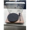 Image 2 : PRO-JECT T1BTX WALNUT TURNTABLE - MISSING  NEEDLE, AND POWER CORD, RETAIL $529