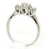Image 9 : Classic 14k White Gold 0.45 ctw Three Stone F VS2 Round Diamond Engagement Ring