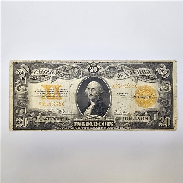 Twenty Dollar Gold Certificate