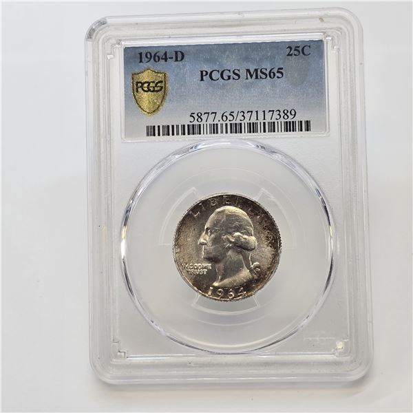 MS65 1964-D Washington Quarter