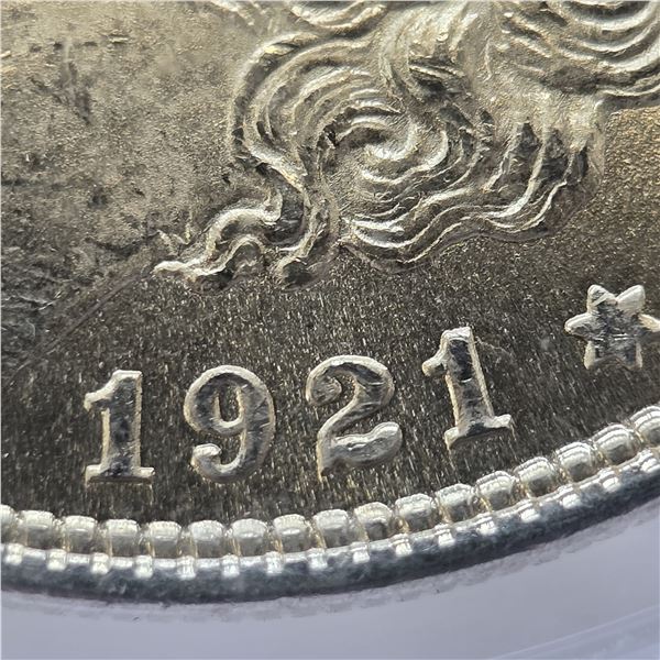 MS63 1921 Morgan Silver Dollar