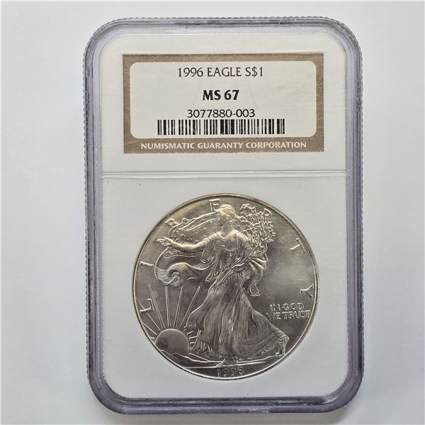 MS67 1996 Silver Eagle