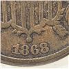 Image 3 : 1868 2 Cent Piece