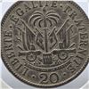 Image 6 : 1907 Haiti 20 Centimes piece