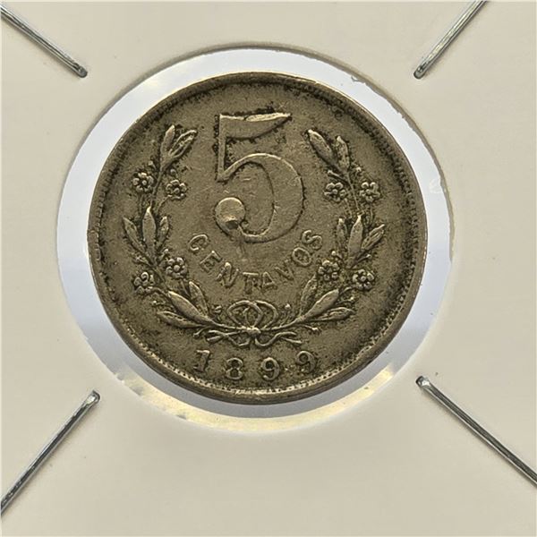 1899 5 Centavos coin