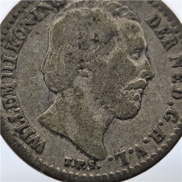 1889 Netherlands Silver Dime