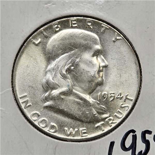 1954-p Franklin Half Dollar