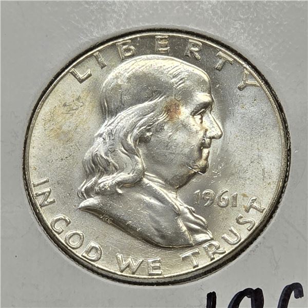 1961-P Franklin Half Dollar
