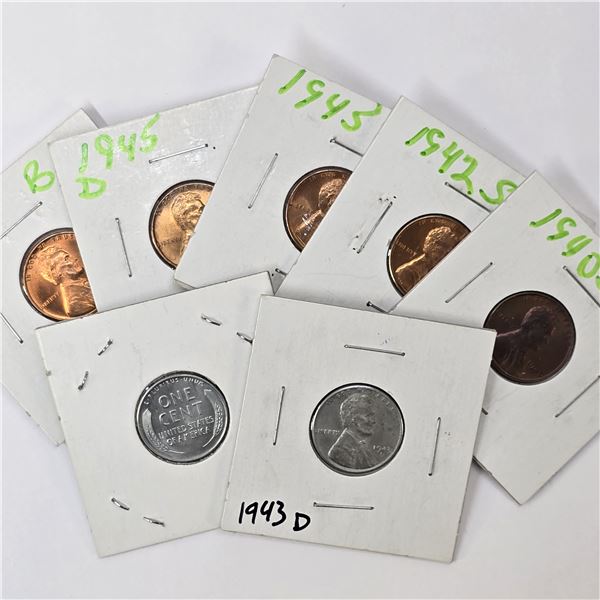 1940-1945 Lincoln Penny Lot