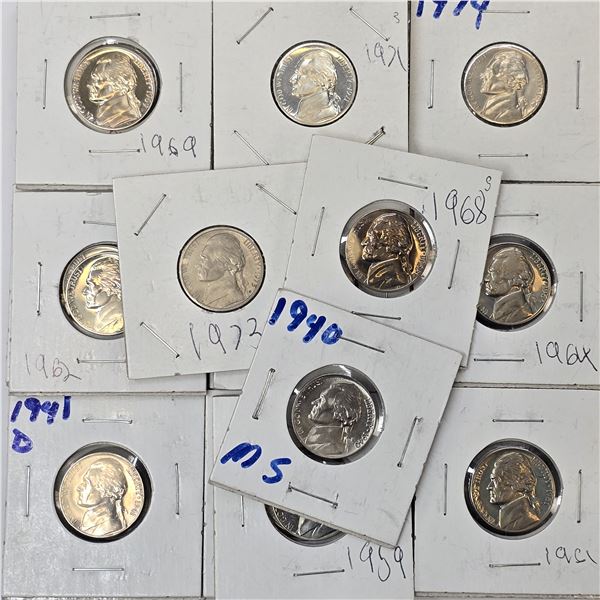 Jefferson Nickel Lot
