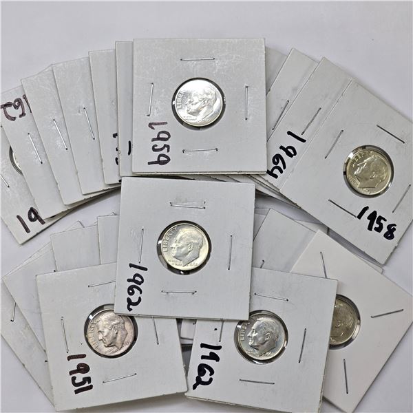 Silver Roosevelt Dimes