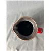 Image 2 : Very Nice Vintage 8" Canadian Pottery  Drip Glaze Pitcher Vase