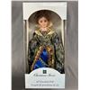 Image 2 : 2 Lovely Porcelain Doll's In Original Boxes -Hudson's Bay Christmas Street 16" H  & CHSN Artisan Col