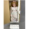 Image 2 : Gorgeous Royal Doulton "Victoria Rose" 18" H Porcelain Doll w/ Stand In Original Box