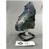 Image 2 : 5" Amethyst Titanium Aura On Stand. Retails $800.00