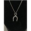 Image 2 : Very Good Quality Italian Sterling Necklacce & Horseshow Pendant