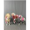 Image 2 : 6 Vintage Toy Horses - 8"- 12" H. 2 Are Battery Operated (Untested)