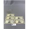 Image 2 : 5 Vintage U.S. Dollar Bills - (4) 1957 & (1) 1935. No Tears Or Missing Corners