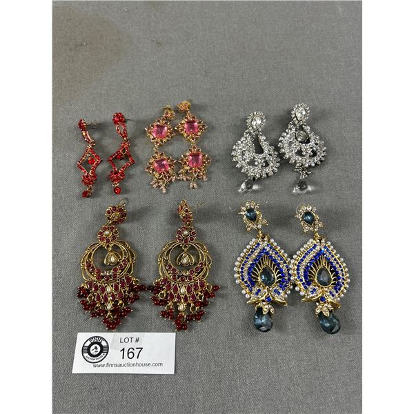 Collection of Rhinestone Earrings