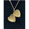 Image 2 : Mother of Pearl Vintage Heart Locket Necklace
