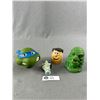 Image 2 : Vintage Toy Figure Heads Creature, Fred Flintstone Etc