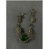 Image 2 : Intricate Designed Vintage Marked Mexico Jewelry Set - Screwback Earrings, Bracelet & 16" Pendant Ne