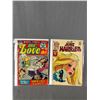 Image 2 : 4 Assorted Vintage Romance Comic Books On Board In Bags