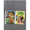 Image 2 : 3 Assorted Vintage Romance Comic Books On Board In Bags