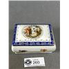 Image 2 : 2 Oscar Schlegelmilch Porcelain Ceramic Pieces -  4.5" H Vase & 4.5" x 3" x 1.5" Trinket Dish