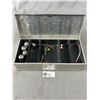 Image 2 : Vintage UMCO Rustfree Aluminum Tackle Box w/ Contents. Approx. 10.5" x 5" x 2.5"