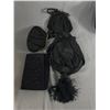 Image 2 : Vintage Travelgard Suitcase & 4 Black Evening Bags