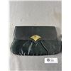 Image 2 : Gorgeous Vintage White Satin Beaded Evening Bag & Black Satin Evening Purse w/ Goldtone