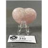 Image 2 : 2.6" Rose Quartz Heart. Retails $200.00